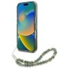 Guess GUHMP16SHCPOFPA iPhone 16 6.1 zielony/green hardcase IML Flowers Allover Electro With Pearl Strap MagSafe